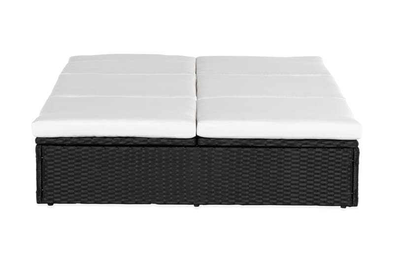 Ochovi Dobbel Solseng Justerbar - Svart/Hvit - Hagemøbler - Stoler & Lenestoler - Solseng & solvogner