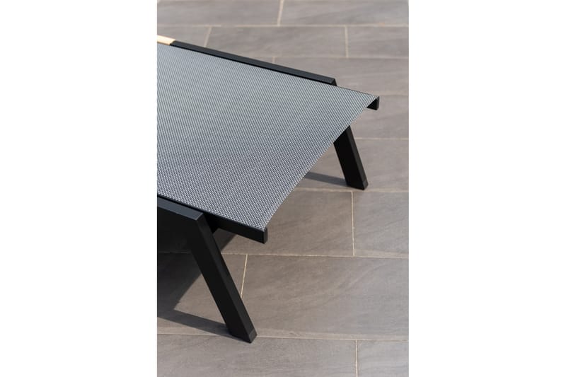 Panama Solstol 176x72 cm Svart - Lifestyle Garden - Hagemøbler - Stoler & Lenestoler - Solseng & solvogner