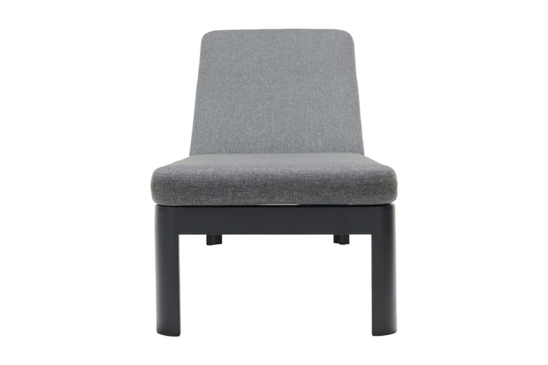 Portals Solseng med Pute 189 cm - Svart/Tre - Hagemøbler - Stoler & Lenestoler - Solseng & solvogner