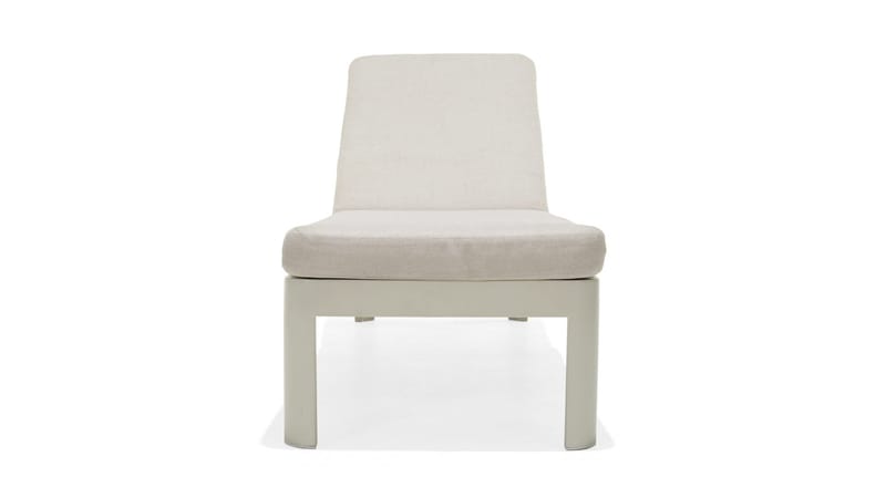 Portals Solseng med Pute 189 cm - Hvit/Tre - Hagemøbler - Stoler & Lenestoler - Solseng & solvogner