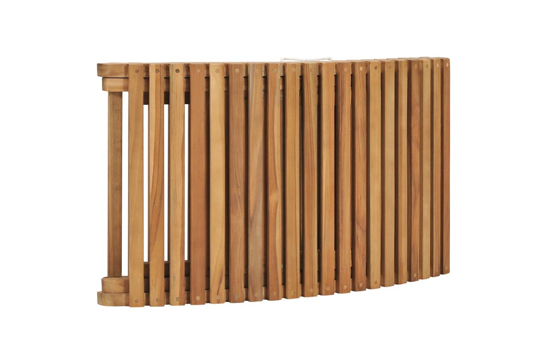 Sammenleggbar solseng med bord heltre teak - Brun - Hagemøbler - Stoler & Lenestoler - Solseng & solvogner