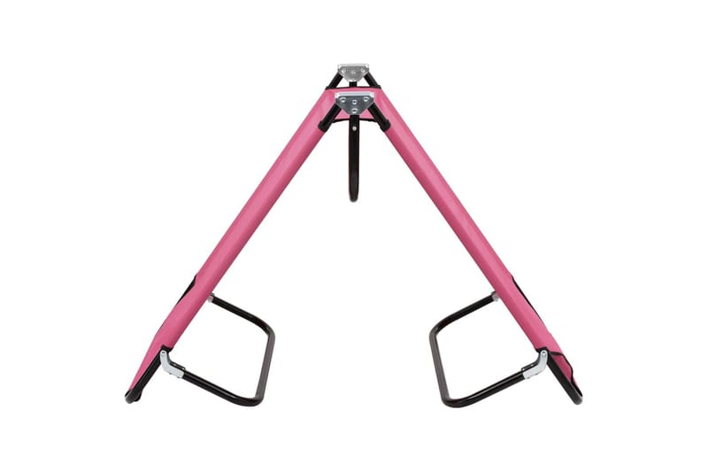 Sammenleggbar solseng stål rosa - Rosa - Hagemøbler - Stoler & Lenestoler - Solseng & solvogner