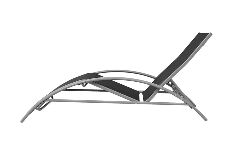Solseng aluminium svart - Svart - Hagemøbler - Stoler & Lenestoler - Solseng & solvogner