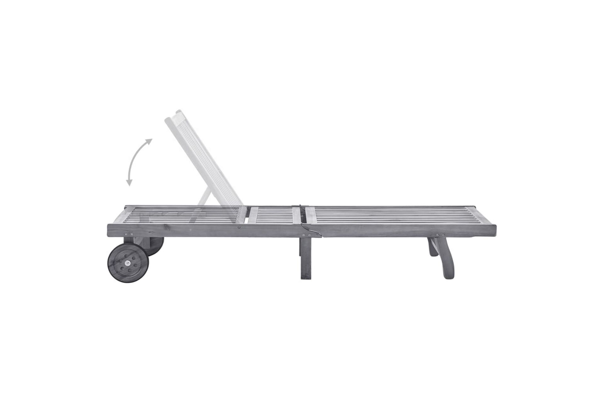 Solseng heltre akasie - Brun - Hagemøbler - Stoler & Lenestoler - Solseng & solvogner