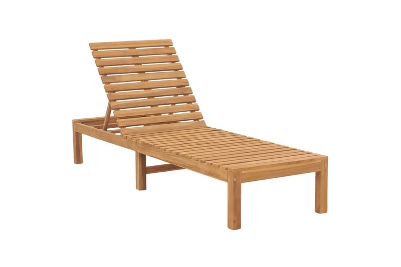 Solseng heltre teak - Brun - Hagemøbler - Stoler & Lenestoler - Solseng & solvogner
