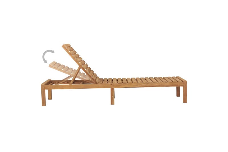 Solseng heltre teak - Brun - Hagemøbler - Stoler & Lenestoler - Solseng & solvogner