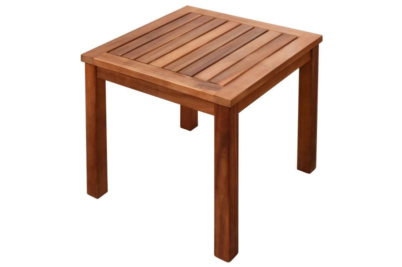 Solsenger 2 stk med bord heltre akasie og textilene - Akasie/Svart - Hagemøbler - Stoler & Lenestoler - Solseng & solvogner