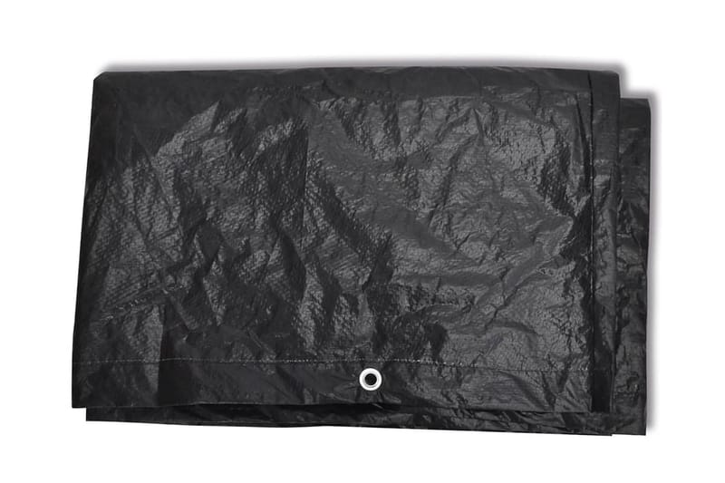 Solsengtrekk for hage 2 stk 8 maljer 218x77x55 cm - Svart - Solseng & solvogner