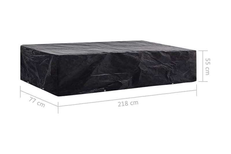 Solsengtrekk for hage 8 maljer 218x77x55 cm - Hagemøbler - Stoler & Lenestoler - Solseng & solvogner