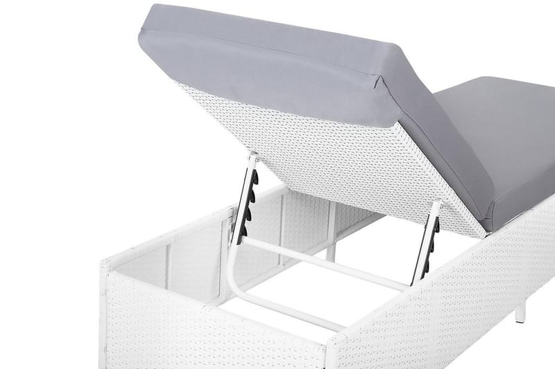 Turin Ii Solseng 65|201 Cm - Hvit - Hagemøbler - Stoler & Lenestoler - Solseng & solvogner