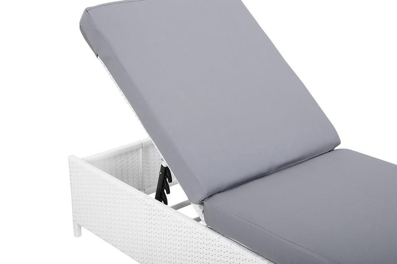 Turin Ii Solseng 65|201 Cm - Hvit - Hagemøbler - Stoler & Lenestoler - Solseng & solvogner