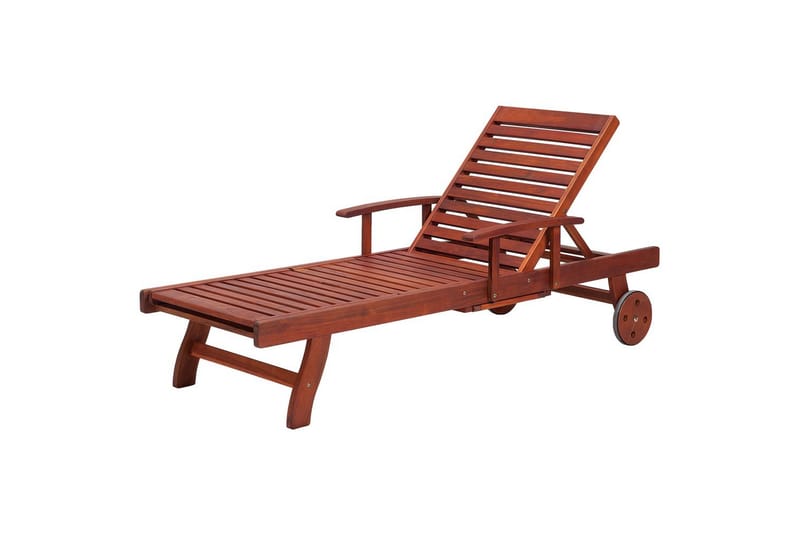 Solseng Toscana - Mørkt tre, blå, beige - Hagemøbler - Stoler & Lenestoler - Solseng & solvogner