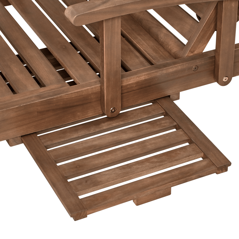 Solseng utendørs Amantea akasietre - Brun - Hagemøbler - Stoler & Lenestoler - Solseng & solvogner