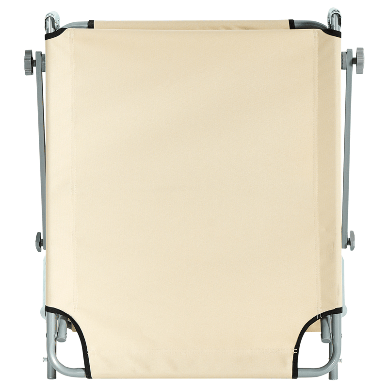 Solseng utendørs Foligno Stål - Beige/Sølv - Hagemøbler - Stoler & Lenestoler - Solseng & solvogner