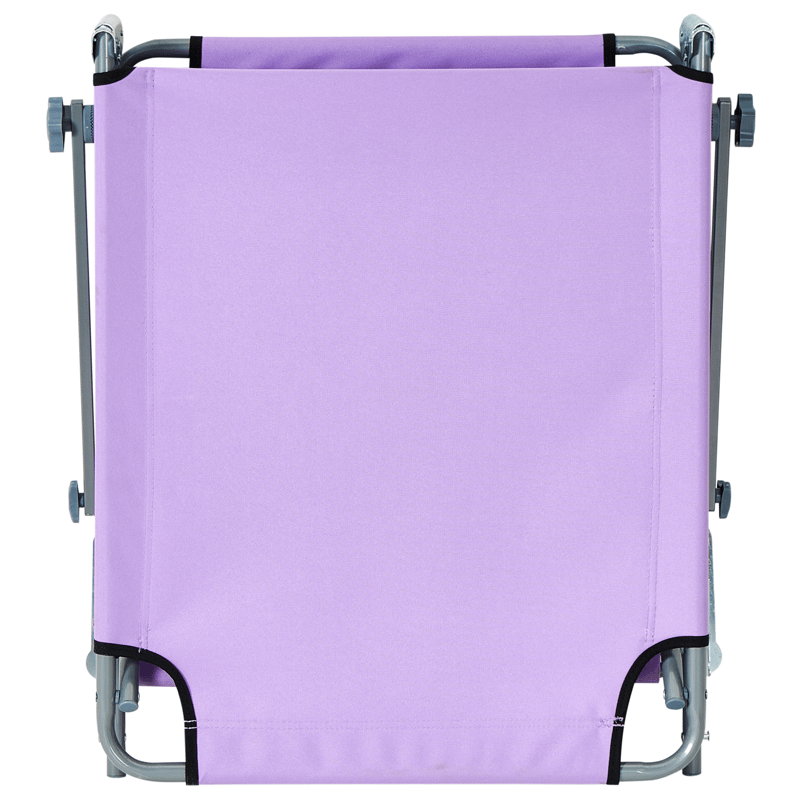 Solseng utendørs Foligno Stål - Fiolett/sølv - Hagemøbler - Stoler & Lenestoler - Solseng & solvogner