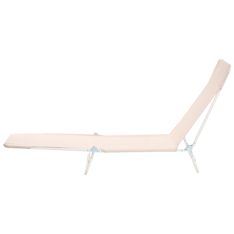 Solseng utendørs Kastoria - Beige/hvit - Hagemøbler - Stoler & Lenestoler - Solseng & solvogner