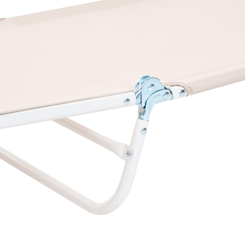 Solseng utendørs Kastoria - Beige/hvit - Hagemøbler - Stoler & Lenestoler - Solseng & solvogner