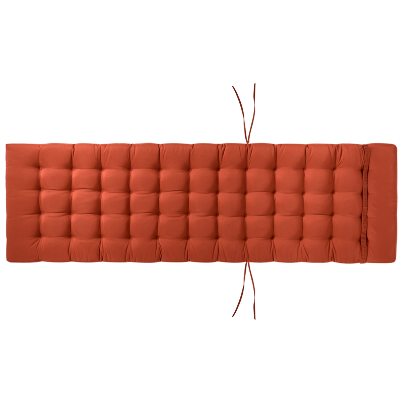 Solseng utendørs med pute Cesana Premium akasietre - Brun/rød - Hagemøbler - Stoler & Lenestoler - Solseng & solvogner