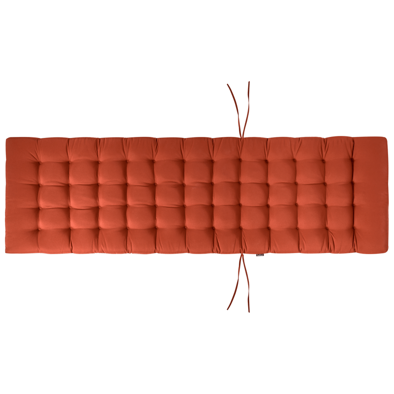 Solseng utendørs med pute Cesana Premium akasietre - Brun/rød - Hagemøbler - Stoler & Lenestoler - Solseng & solvogner