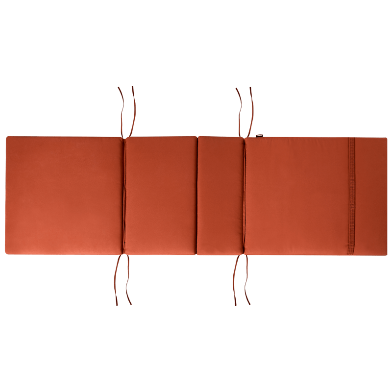 Solseng utendørs med pute Java Premium akasietre - Brun/rød - Hagemøbler - Stoler & Lenestoler - Solseng & solvogner