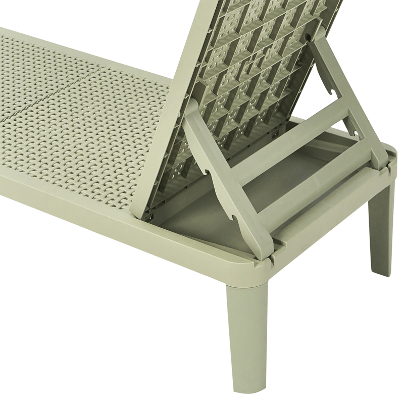 Solseng utendørs Ossimo - Grønn - Hagemøbler - Stoler & Lenestoler - Solstoler