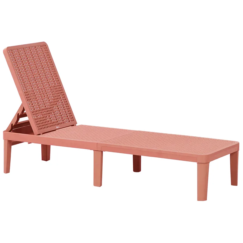 Solseng utendørs Ossimo - Rød - Hagemøbler - Stoler & Lenestoler - Solstoler