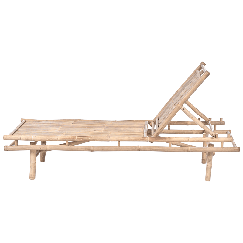 Solseng utendørs Sulmona bambustre - Brun - Hagemøbler - Stoler & Lenestoler - Solseng & solvogner