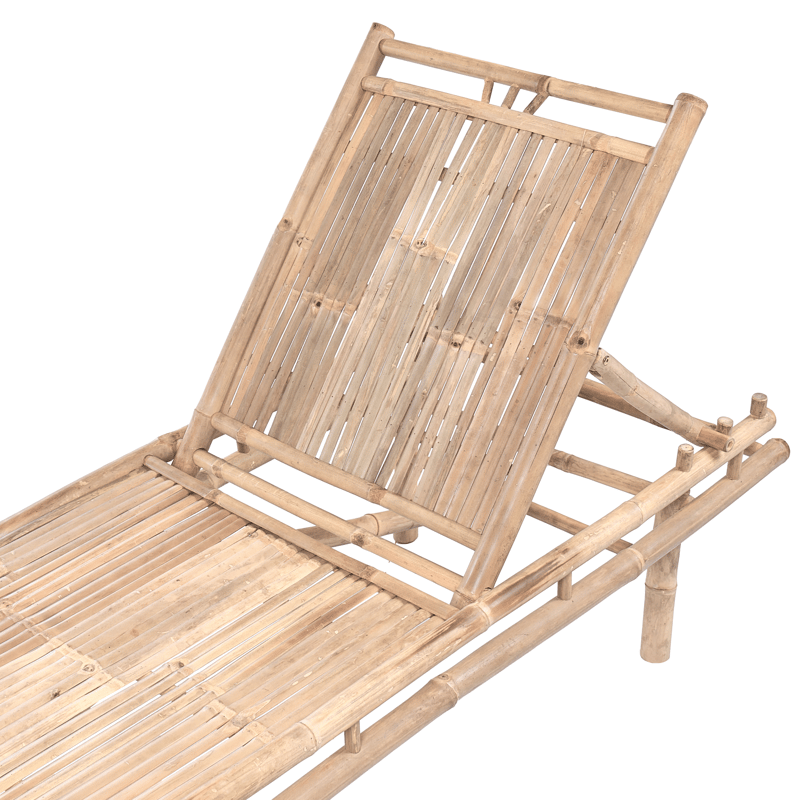 Solseng utendørs Sulmona bambustre - Brun - Hagemøbler - Stoler & Lenestoler - Solseng & solvogner