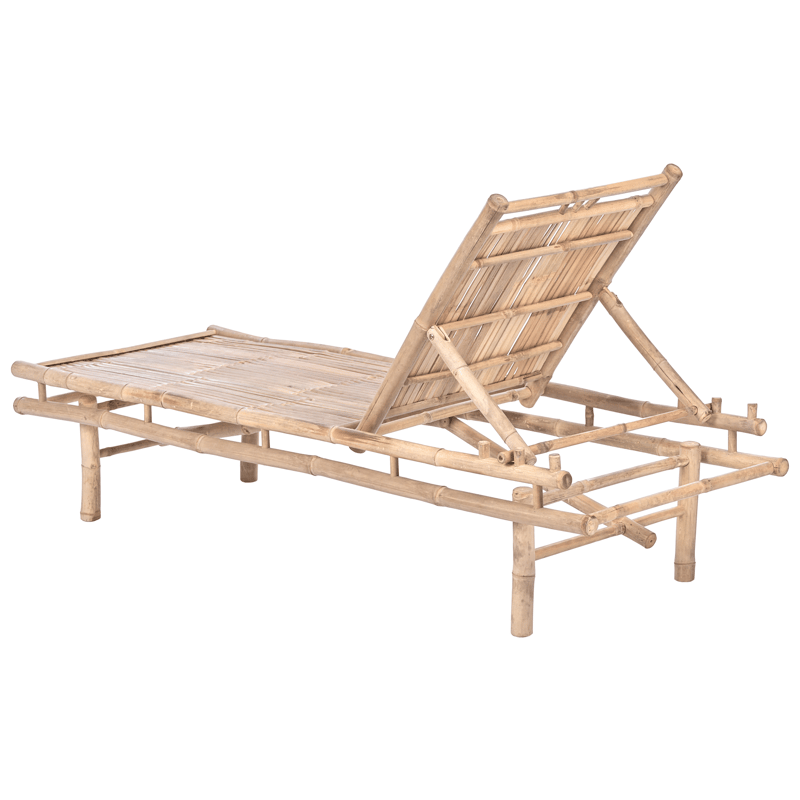 Solseng utendørs Sulmona bambustre - Brun - Hagemøbler - Stoler & Lenestoler - Solseng & solvogner