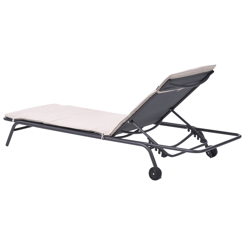 Solseng utendørs Volterra Stål - Beige/Grå - Hagemøbler - Stoler & Lenestoler - Solseng & solvogner