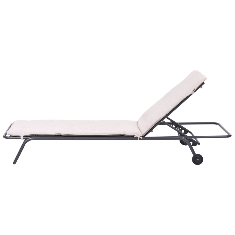 Solseng utendørs Volterra Stål - Beige/Grå - Hagemøbler - Stoler & Lenestoler - Solseng & solvogner