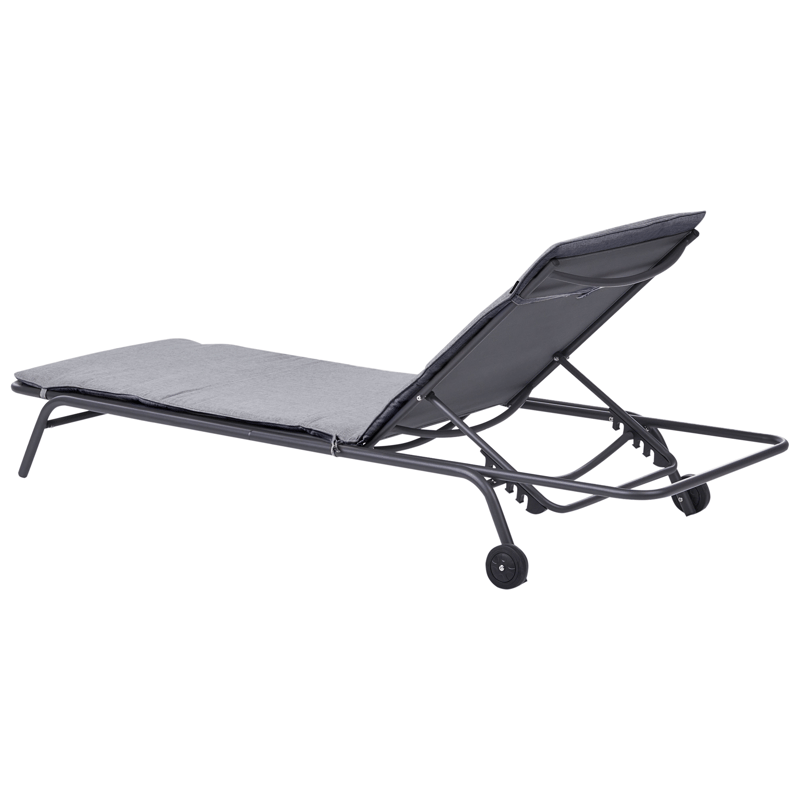 Solseng utendørs Volterra Stål - Grå - Hagemøbler - Stoler & Lenestoler - Solseng & solvogner