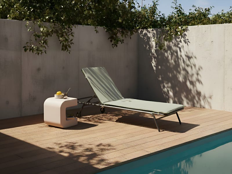 Solseng utendørs Volterra Stål - Grønn/grå - Hagemøbler - Stoler & Lenestoler - Solseng & solvogner