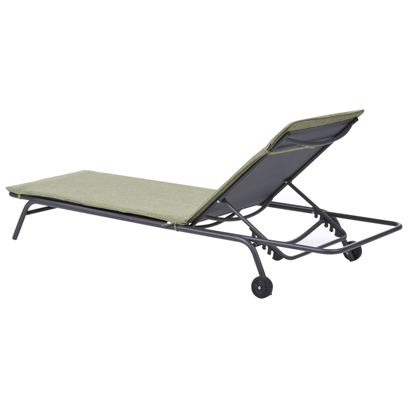 Solseng utendørs Volterra Stål - Grønn/grå - Hagemøbler - Stoler & Lenestoler - Solseng & solvogner