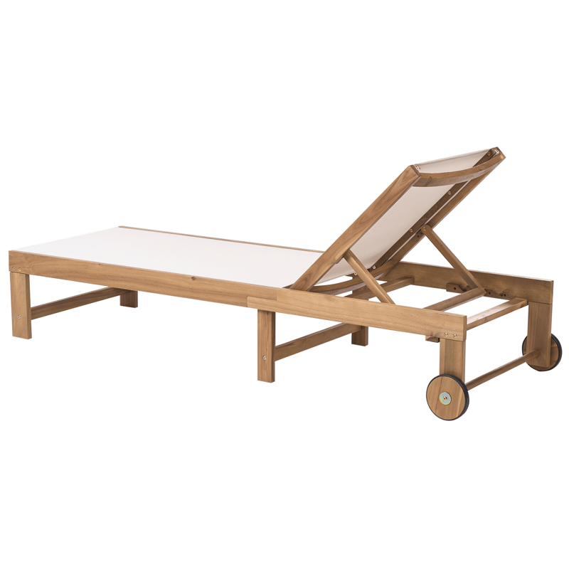 Solseng utendørs Pedesina akasietre - Brun/Beige - Hagemøbler - Stoler & Lenestoler - Solseng & solvogner