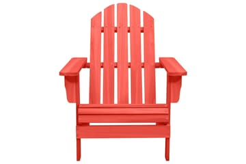 Adirondack hagestol heltre gran rød - Rød - Hagemøbler - Stoler & Lenestoler - Solstoler - Dekkstol