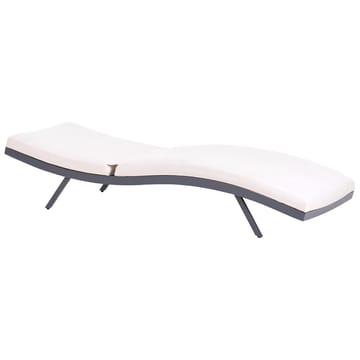 Solstol Amelia - Beige, svart - Hagemøbler - Stoler & Lenestoler - Solstoler