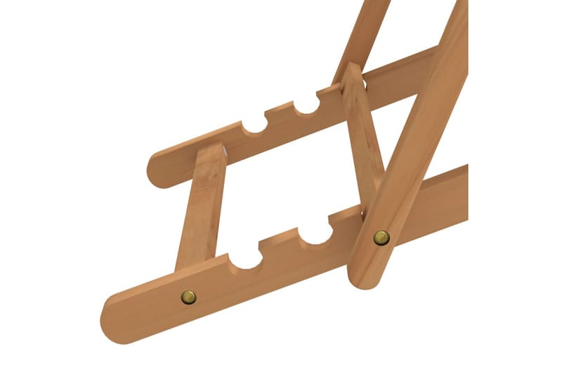 beBasic Sammenleggbar strandstol heltre teak rød - Hagemøbler - Stoler & Lenestoler - Solstoler - Strandstol