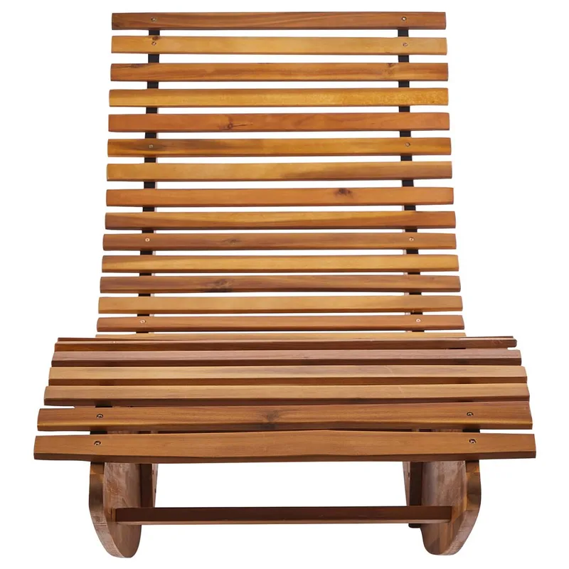 Solstol Brescia Premium - Lyst tre, grønn - Hagemøbler - Stoler & Lenestoler - Solstoler