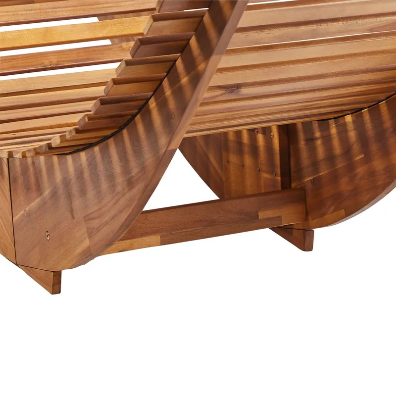 Solstol Brescia Premium - Lyst tre, lysegrå - Hagemøbler - Stoler & Lenestoler - Solstoler