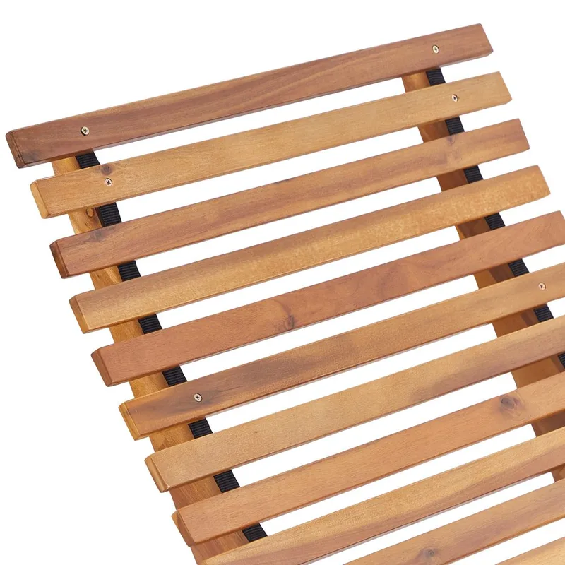 Solstol Brescia Premium - Lyst tre, lysegrå - Hagemøbler - Stoler & Lenestoler - Solstoler