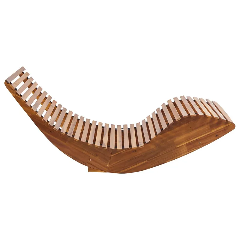 Solstol Brescia Premium - Lyst tre, lysegrå - Hagemøbler - Stoler & Lenestoler - Solstoler