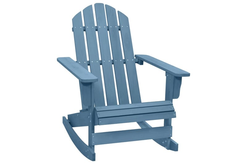 Adirondack gyngestol for hage heltre gran blå - Blå - Hagemøbler - Stoler & Lenestoler - Solstoler - Dekkstol