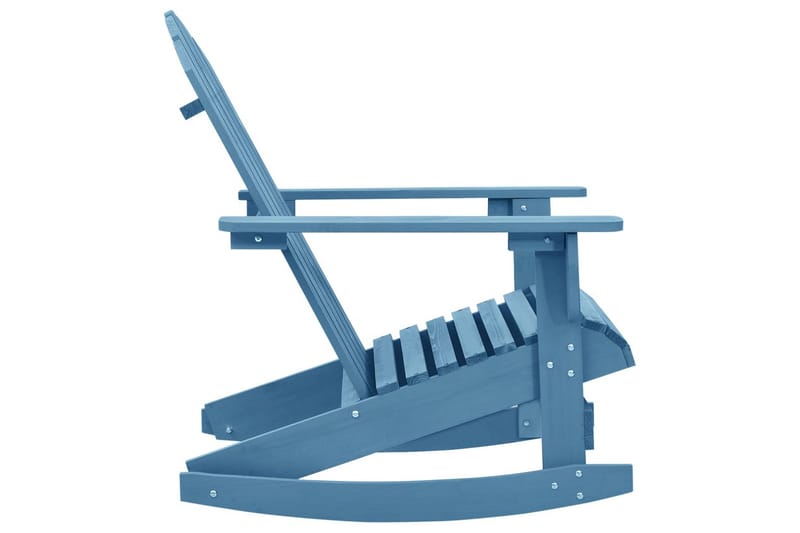 Adirondack gyngestol for hage heltre gran blå - Blå - Hagemøbler - Stoler & Lenestoler - Solstoler - Dekkstol
