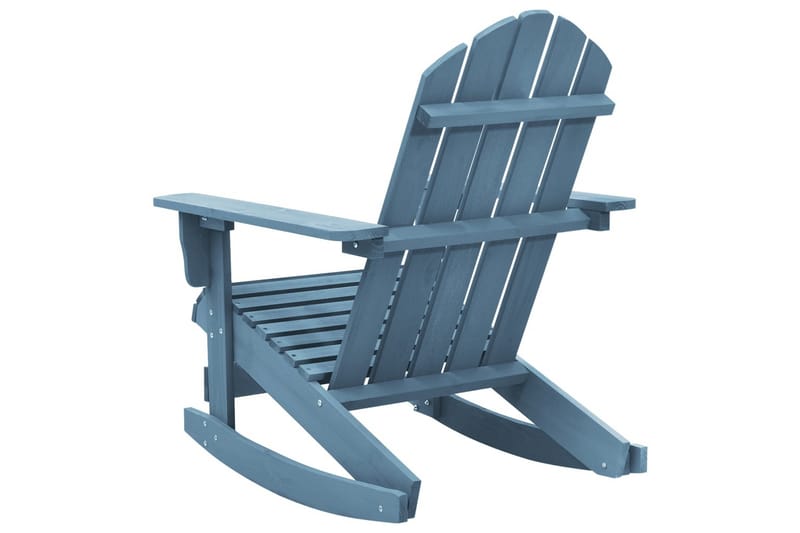 Adirondack gyngestol for hage heltre gran blå - Blå - Hagemøbler - Stoler & Lenestoler - Solstoler - Dekkstol