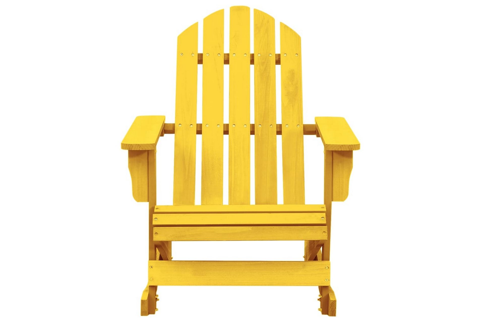 Adirondack gyngestol for hage heltre gran gul - Gul - Hagemøbler - Stoler & Lenestoler - Solstoler - Dekkstol