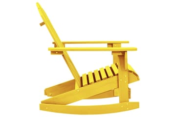 Adirondack gyngestol for hage heltre gran gul - Gul - Hagemøbler - Stoler & Lenestoler - Solstoler - Dekkstol