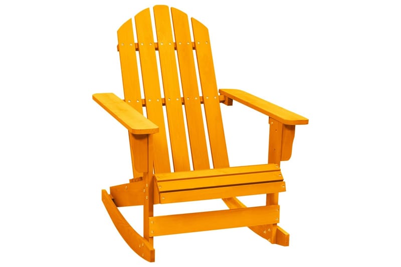 Adirondack gyngestol for hage heltre gran oransje - Oransj - Hagemøbler - Stoler & Lenestoler - Solstoler - Dekkstol
