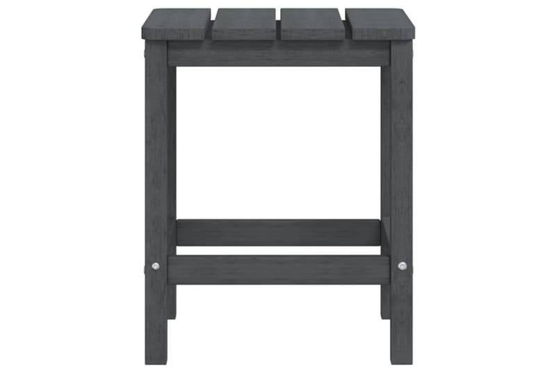Adirondack hagebord antrasitt 38x38x46 cm HDPE - Antrasittgrå - Hagemøbler - Stoler & Lenestoler - Solstoler - Dekkstol