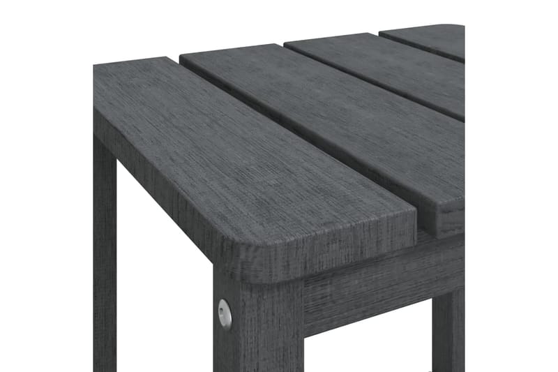 Adirondack hagebord antrasitt 38x38x46 cm HDPE - Antrasittgrå - Dekkstol